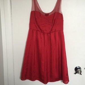 Silk red dress